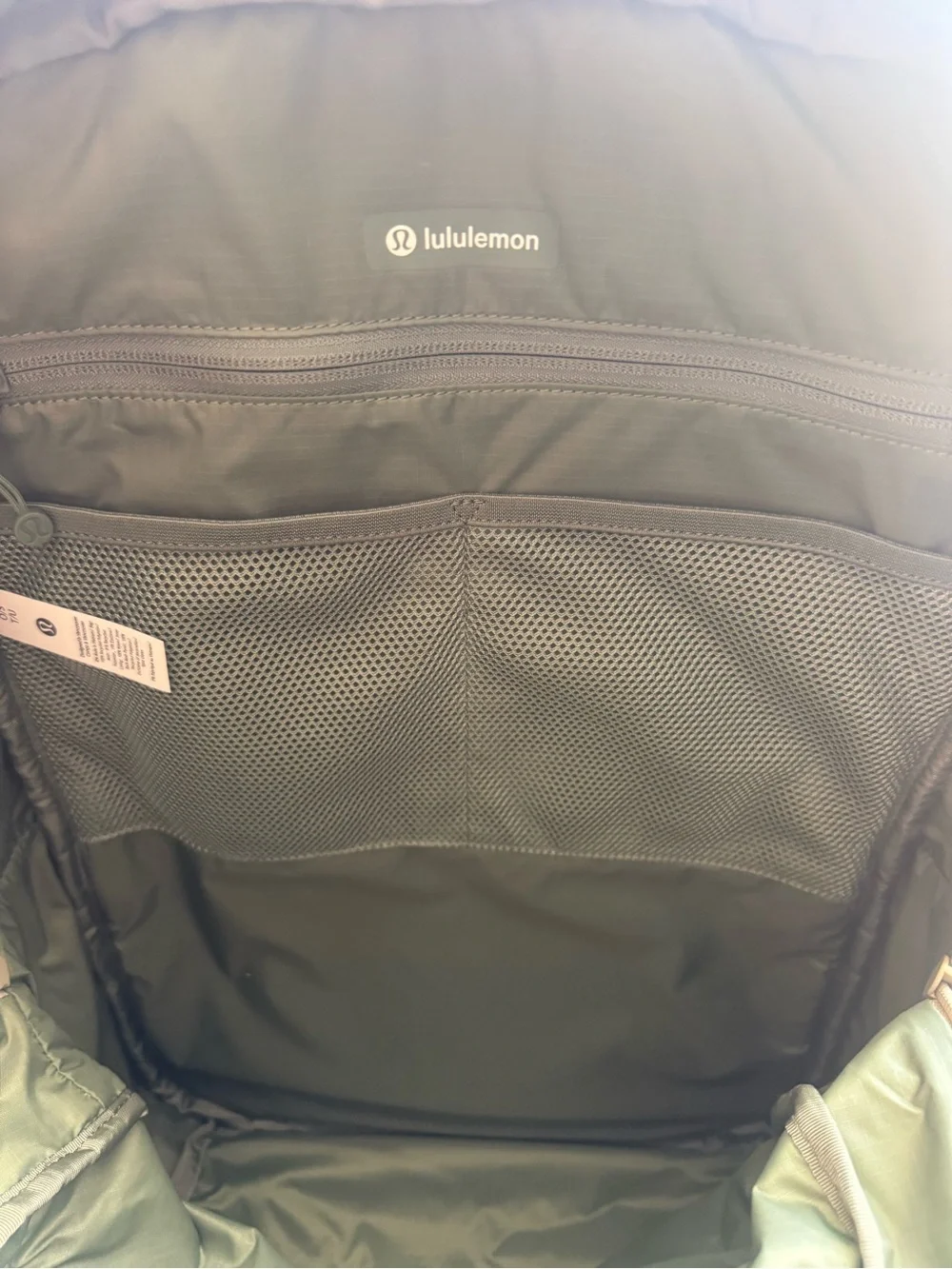 lululemon athletica Gray Double-Zip Backpack